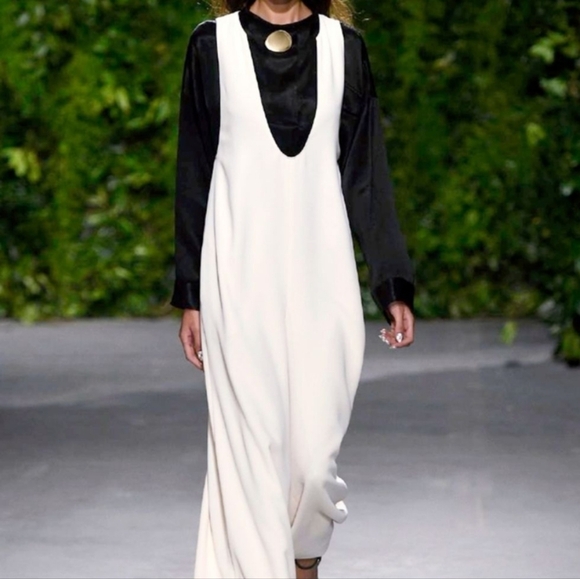 Opening Ceremony Talene Sleeveless Woven Jumpsuit Wide Leg Oversized Black Sze 4 - Picture 15 of 15